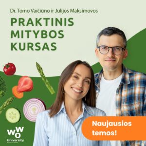 Dr. Tomo Vaičiūno ir Julijos Maksimovos praktinis mitybos kursas 2025. Įrašai