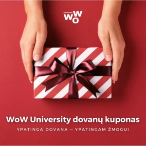 <b>WoW University Dovanų kuponas</b>